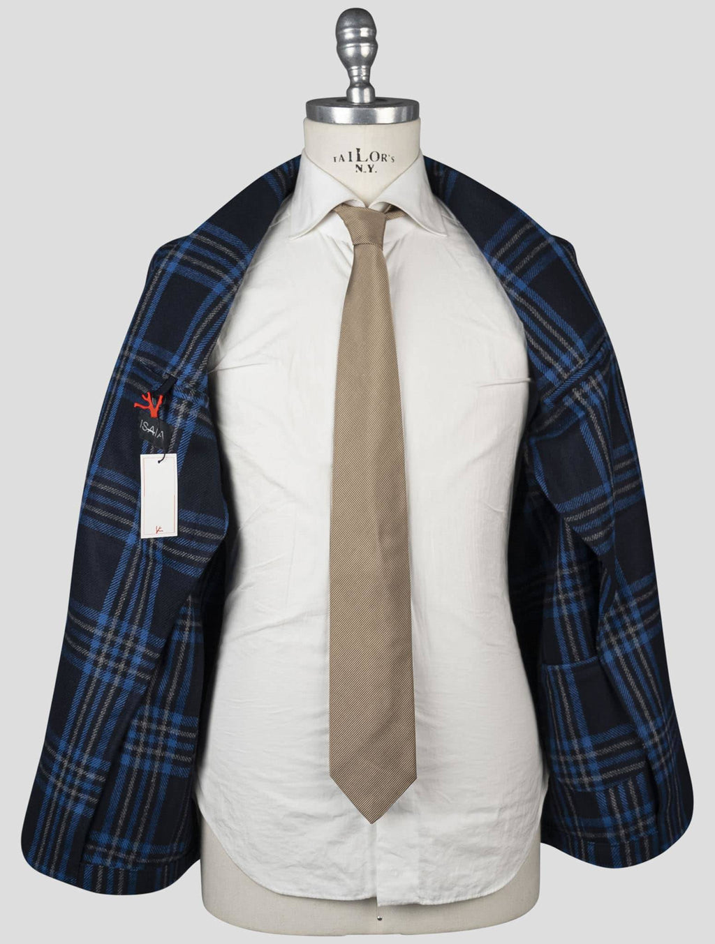 Isaia Blue Wool Blazer