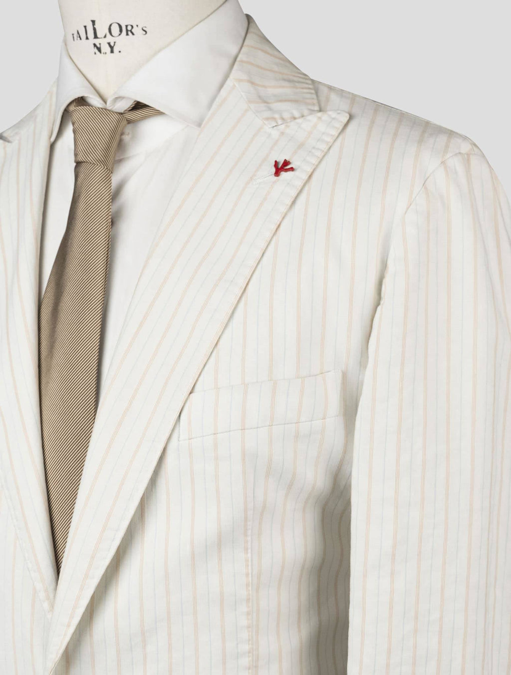 Isaia Multicolor Linen Cotton Blazer