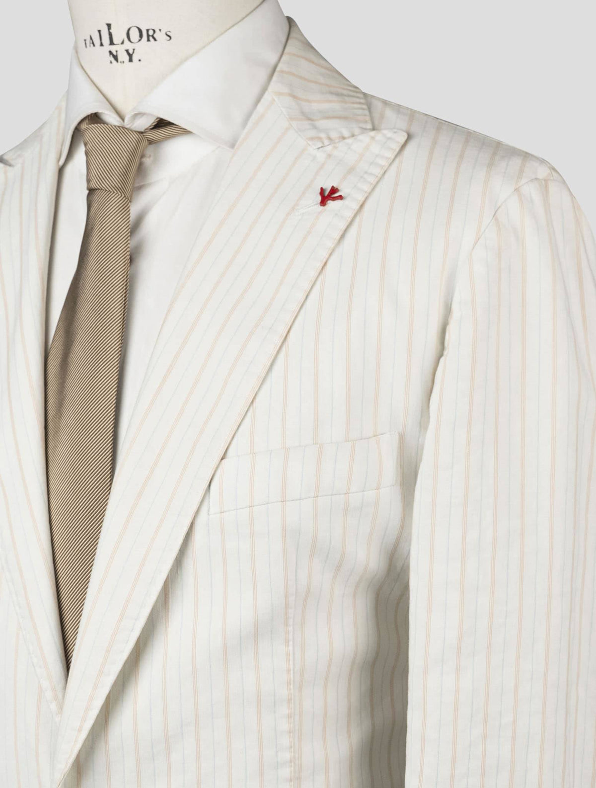 Isaia Multicolor Linen Cotton Blazer