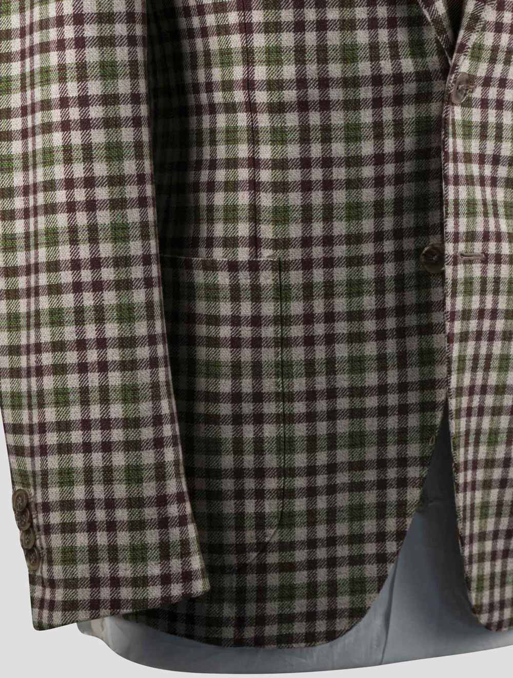Isaia Multicolor Virgin Wool Blazer