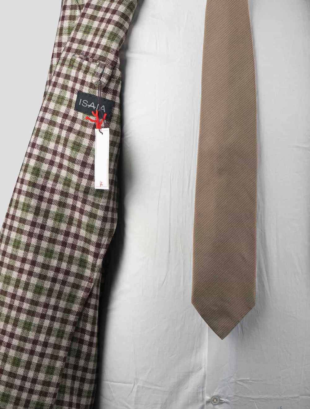 Isaia Multicolor Virgin Wool Blazer