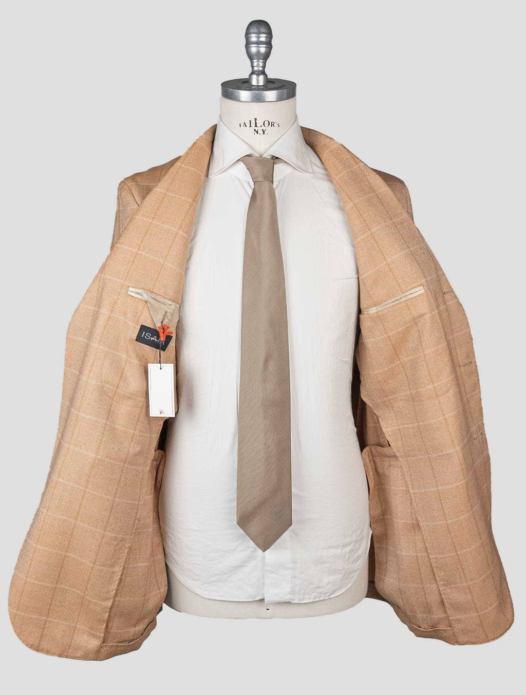 Isaia Orange Virgin Wool Blazer