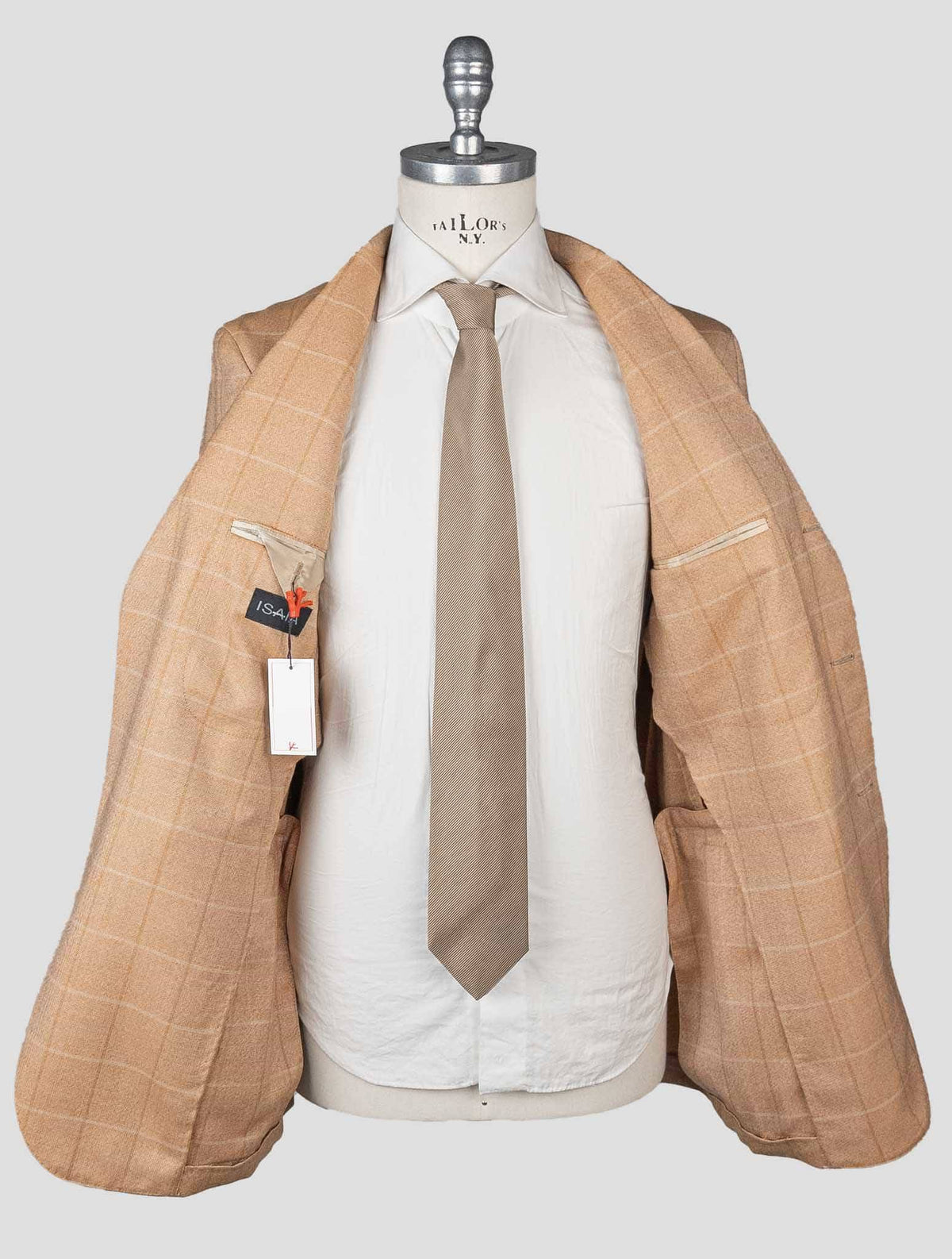 Isaia Orange Virgin Wool Blazer