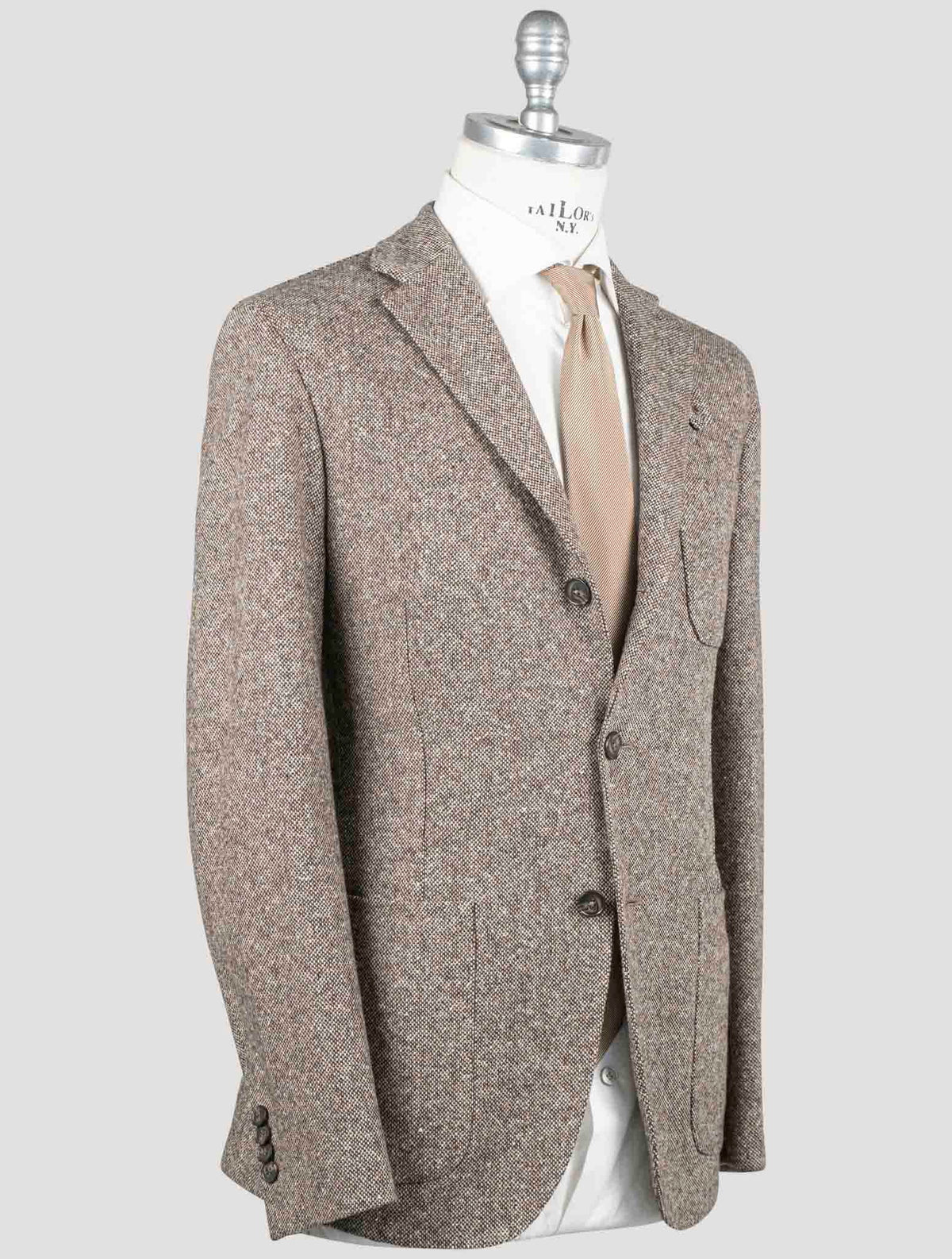 Isaia Isaia Brown Virgin Wool Blazer Brown 001