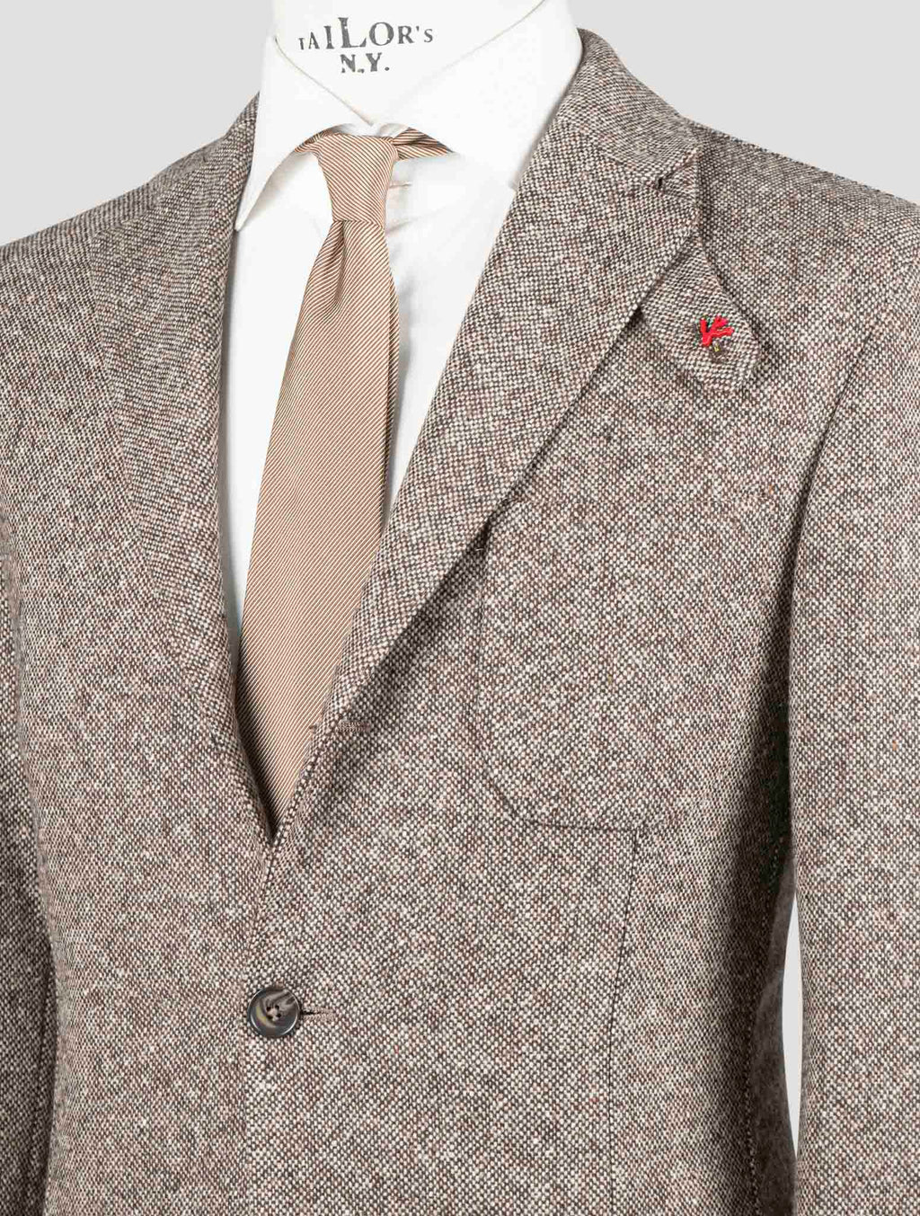 Isaia Brown Virgin Wool Blazer