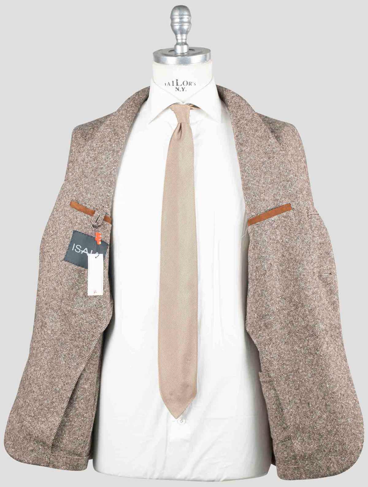 Isaia Brown Virgin Wool Blazer