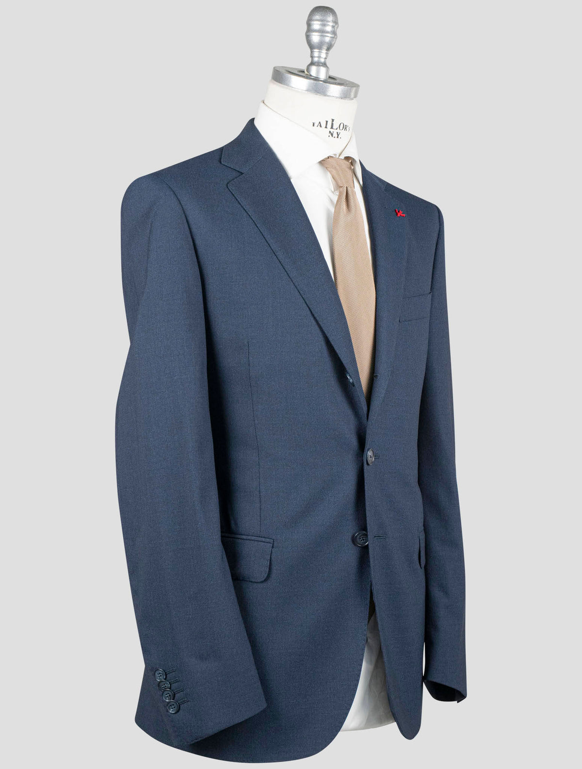 Isaia Isaia Blue Wool Blazer Blue 001