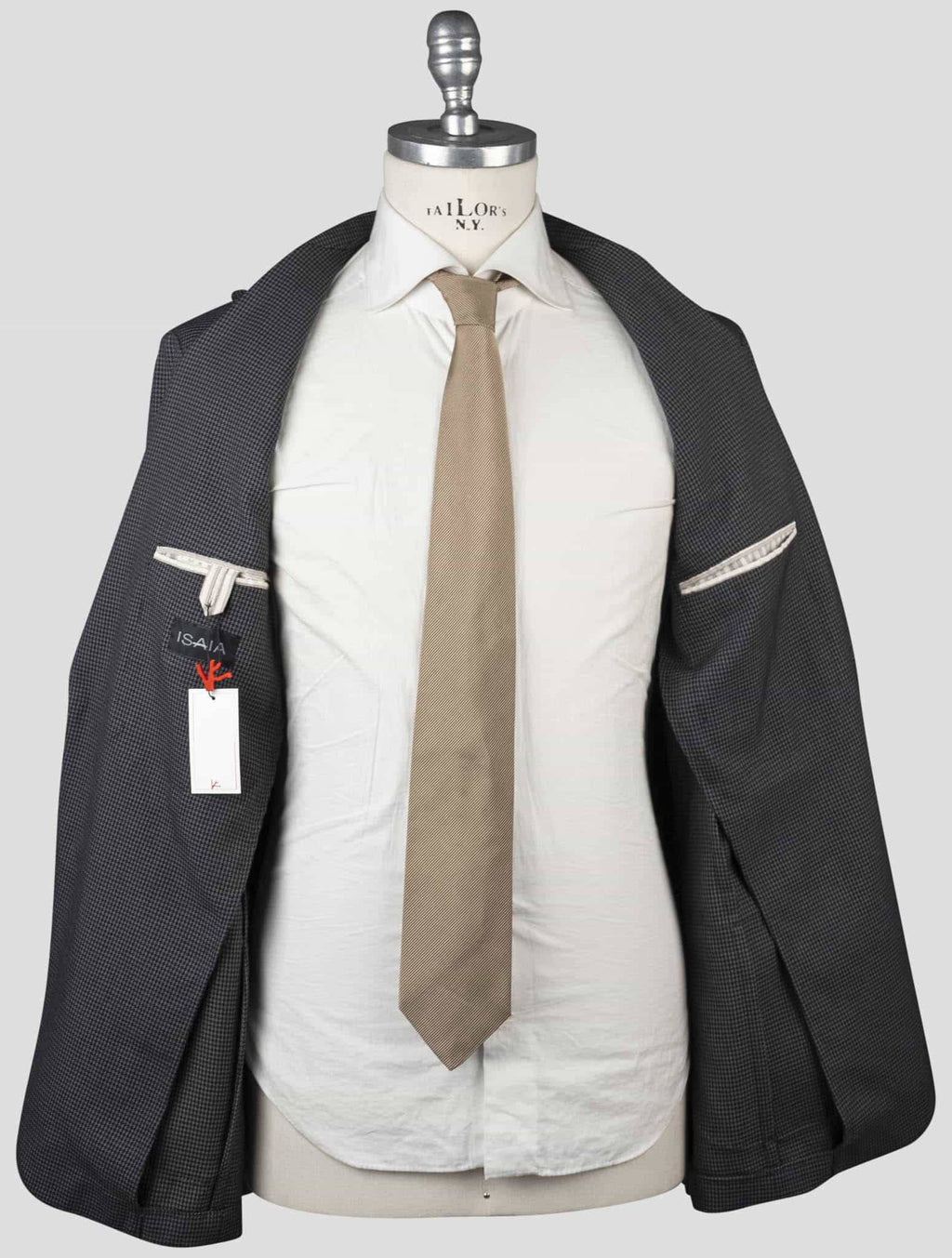Isaia Blue Virgin Wool Blazer