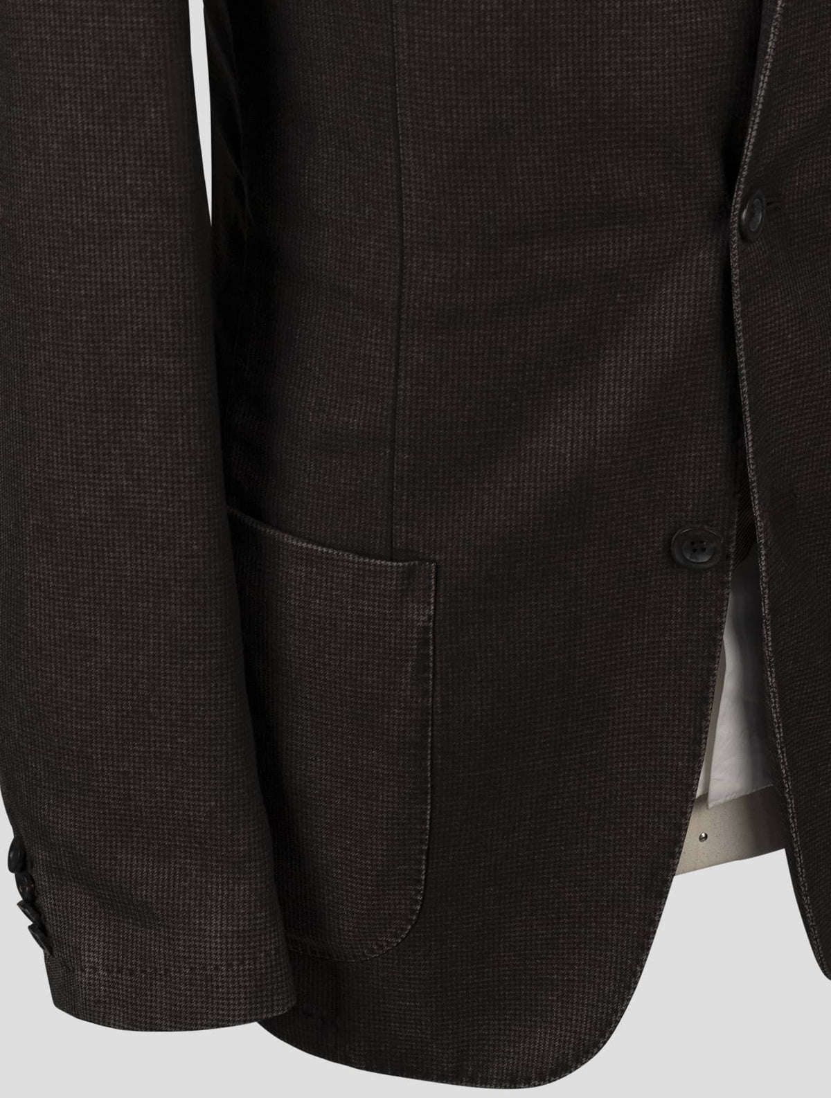 Isaia Brown Virgin Wool Blazer