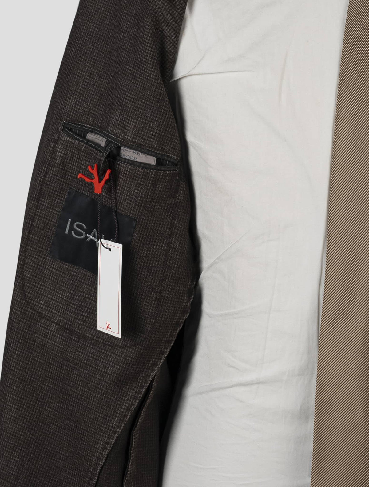 Isaia Brown Virgin Wool Blazer