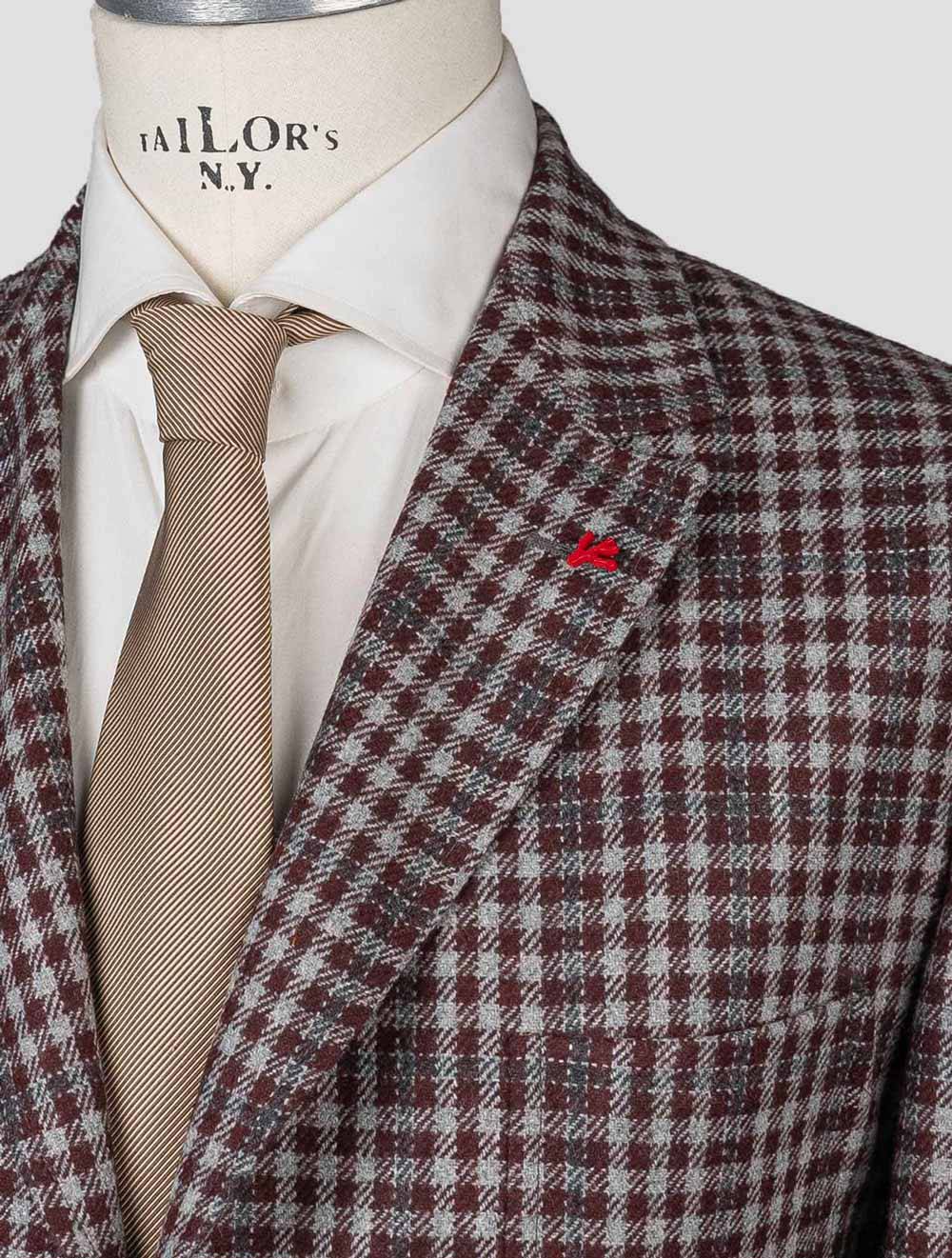 Isaia Multicolor Wool Blazer