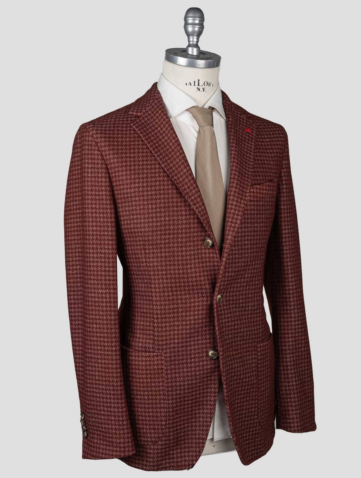 Isaia Isaia Red Wool Pa Blazer Red 001