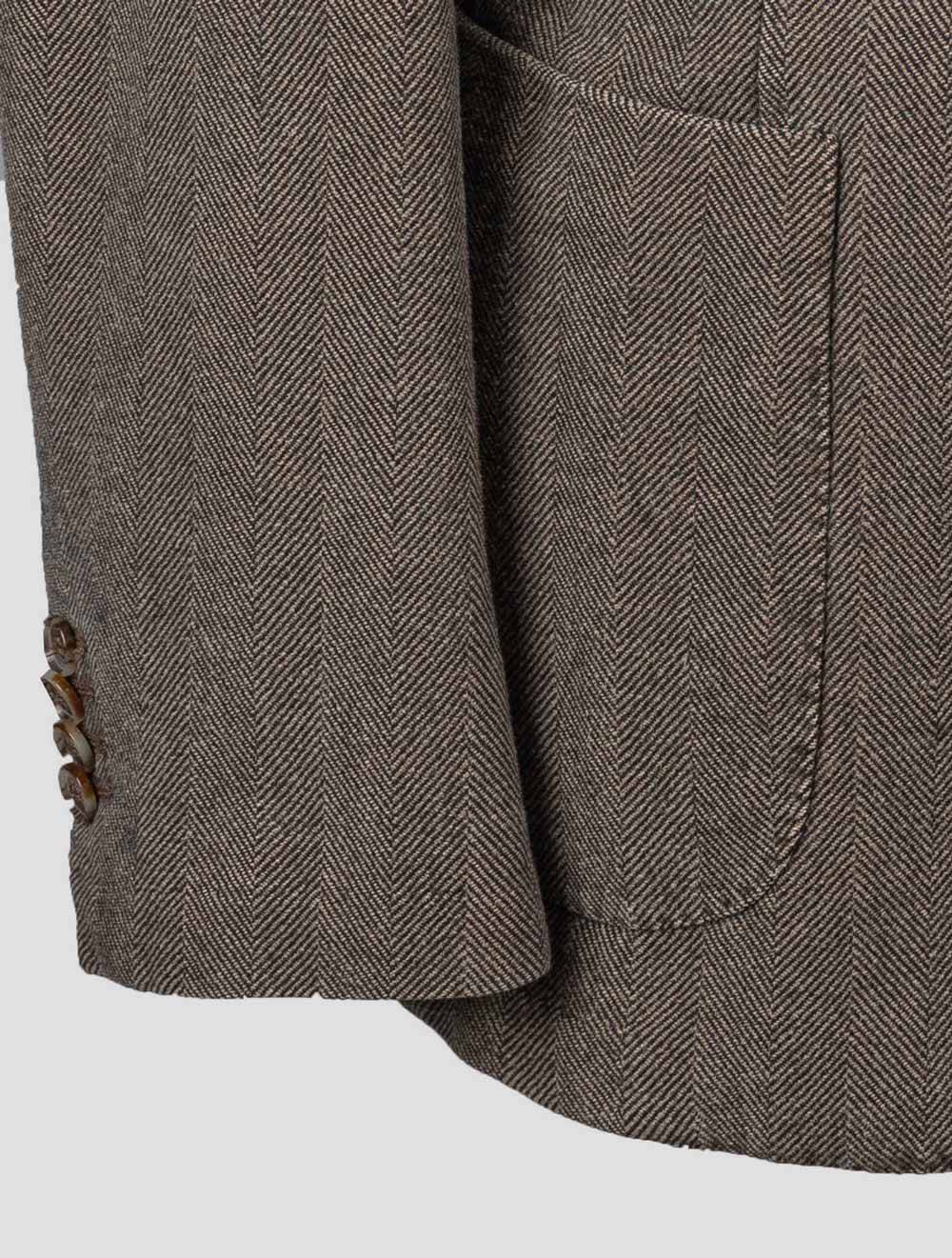 Isaia Gray Cotton Blazer