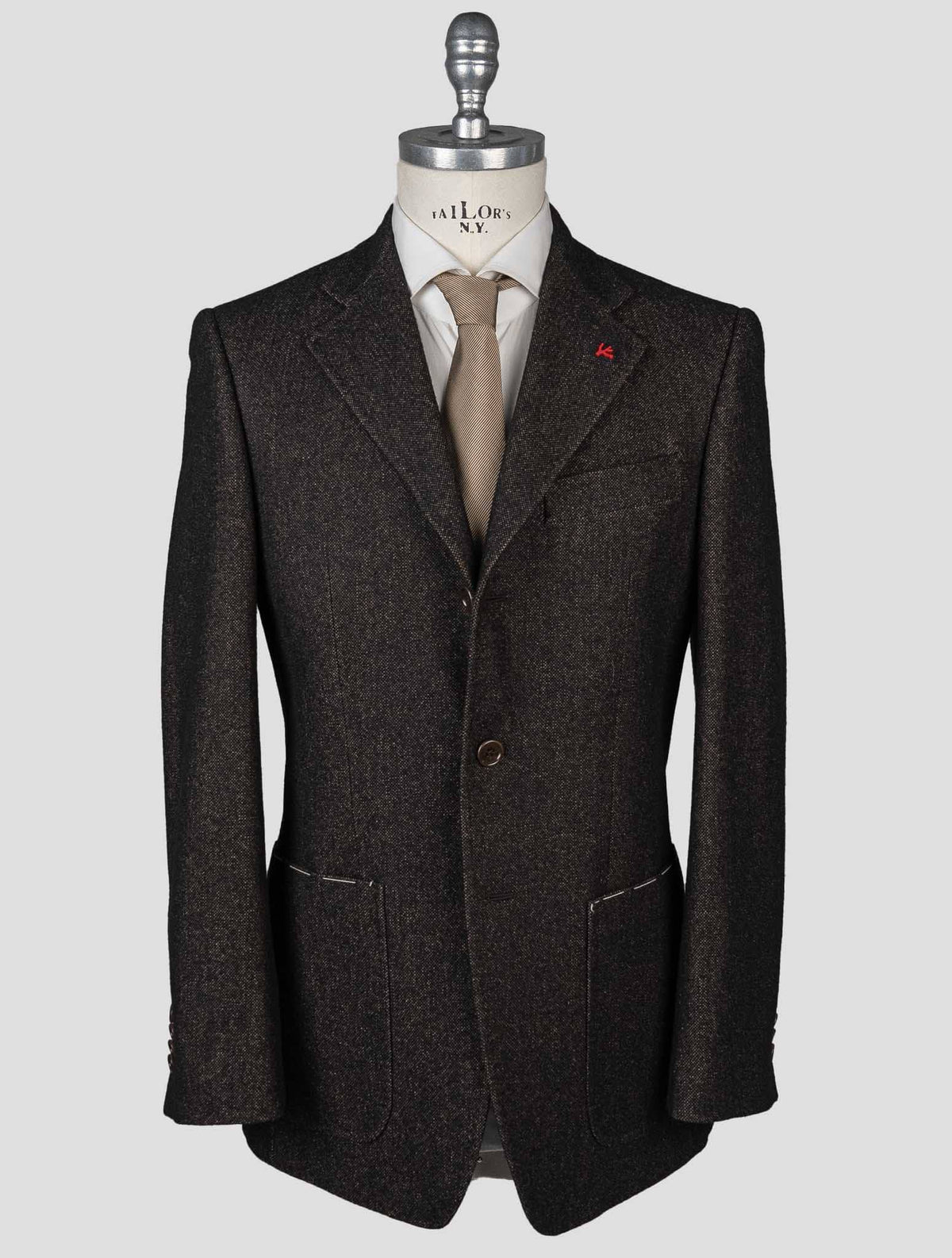 Isaia Isaia Brown Wool Cotton Blazer Brown 000