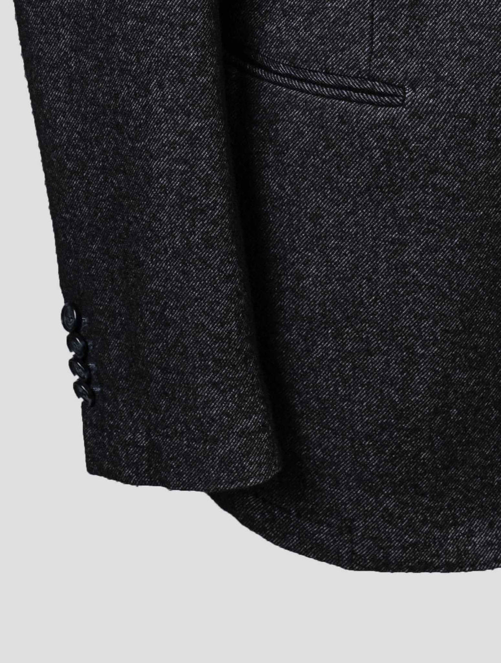 Isaia Gray Wool Cotton Blazer