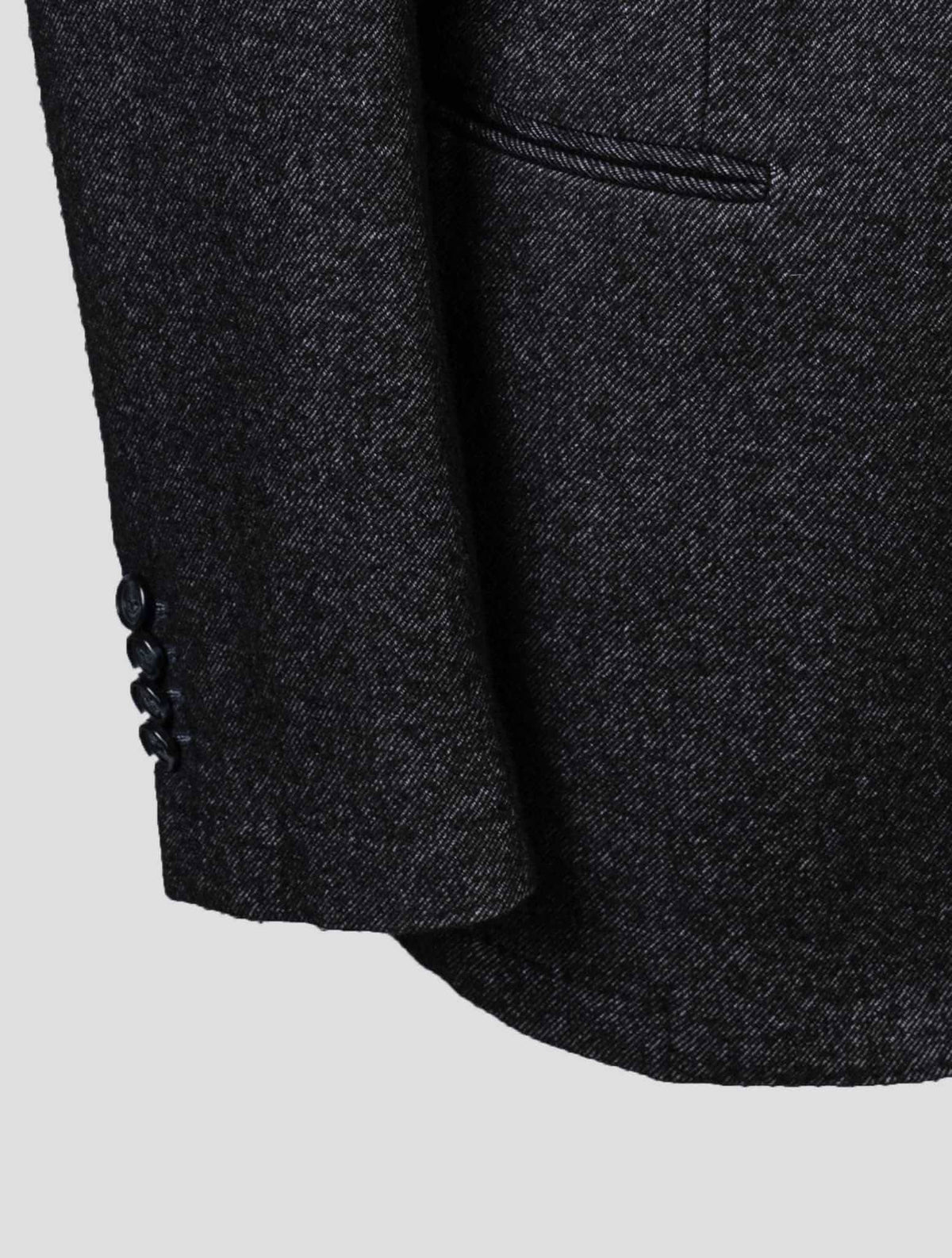 Isaia Gray Wool Cotton Blazer
