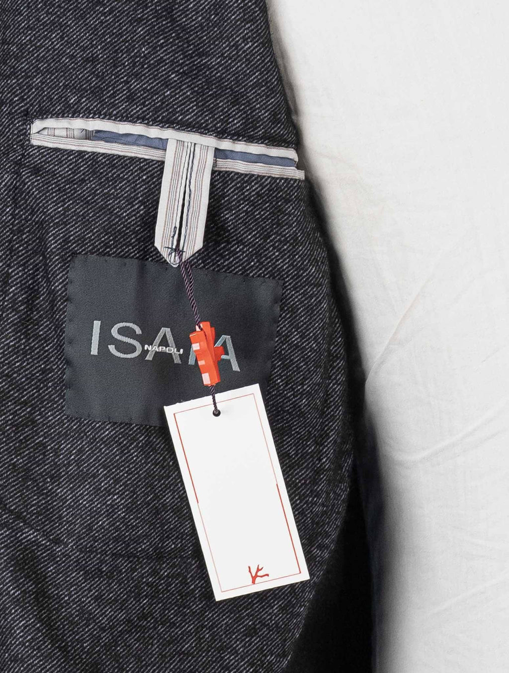 Isaia Gray Wool Cotton Blazer