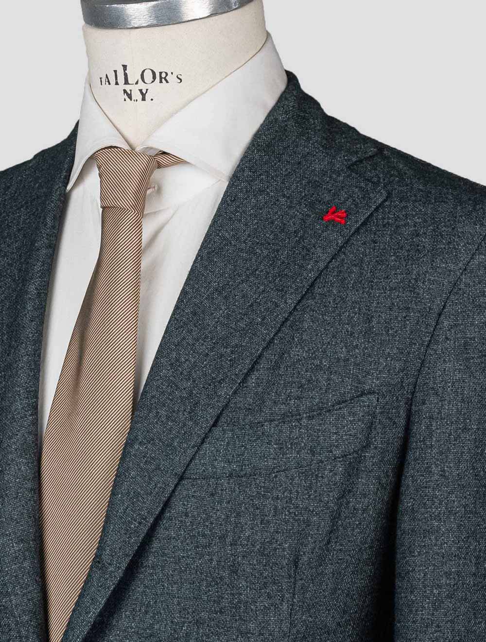 Isaia Green Cashmere Pa Blazer
