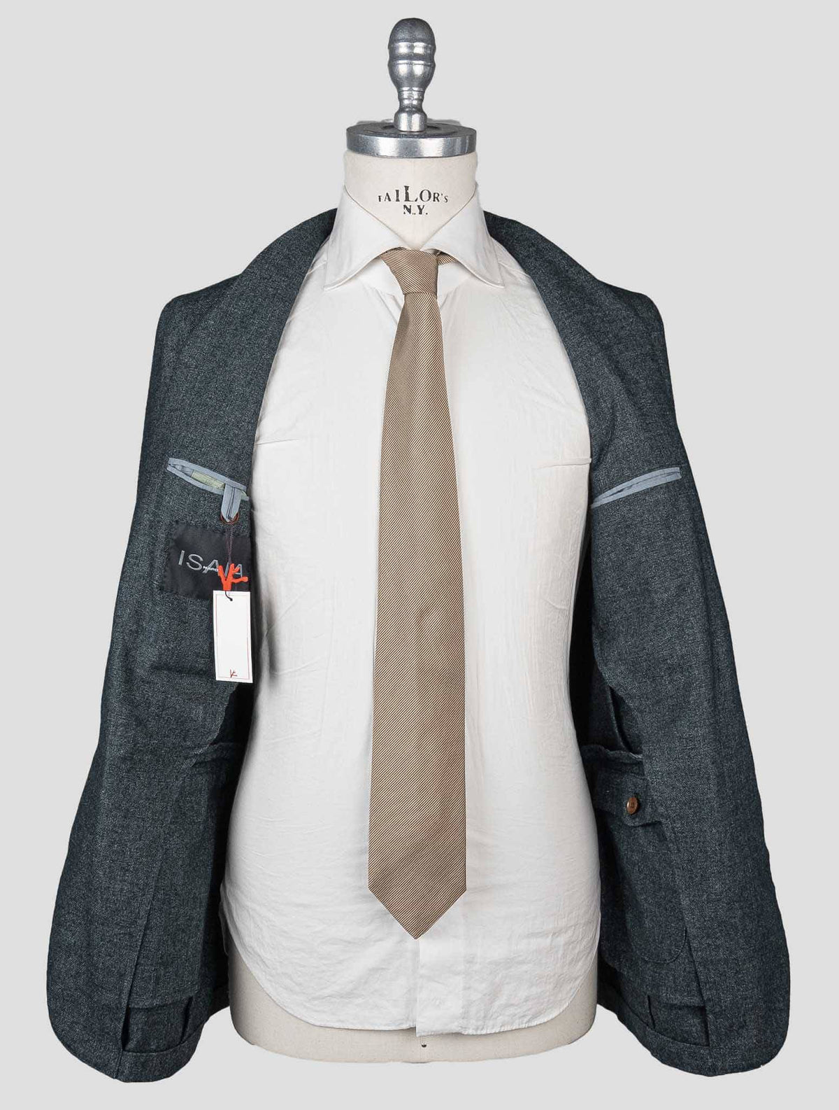 Isaia Green Cashmere Pa Blazer
