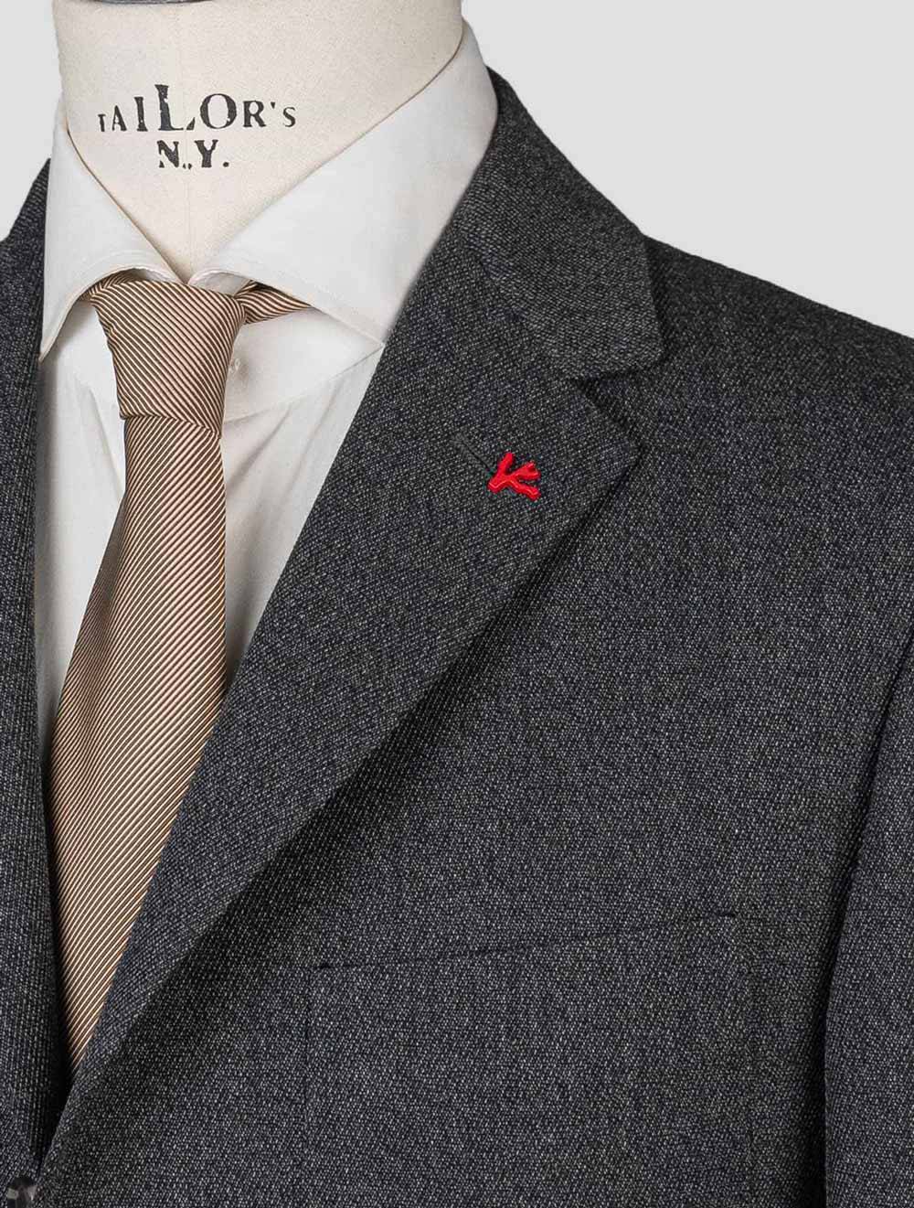 Isaia Gray Virgin Wool Blazer