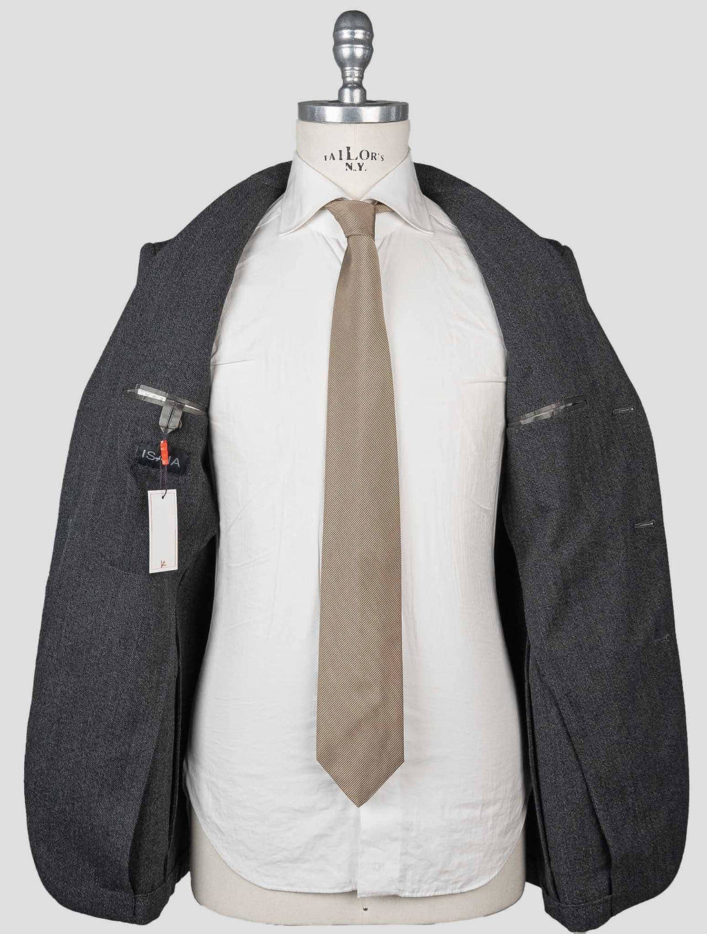 Isaia Gray Virgin Wool Blazer