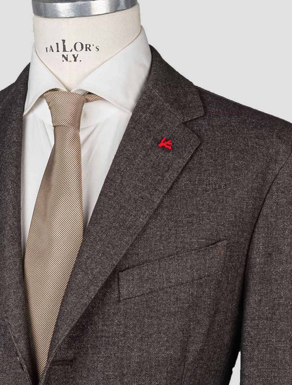 Isaia Brown Cashmere Pa Blazer