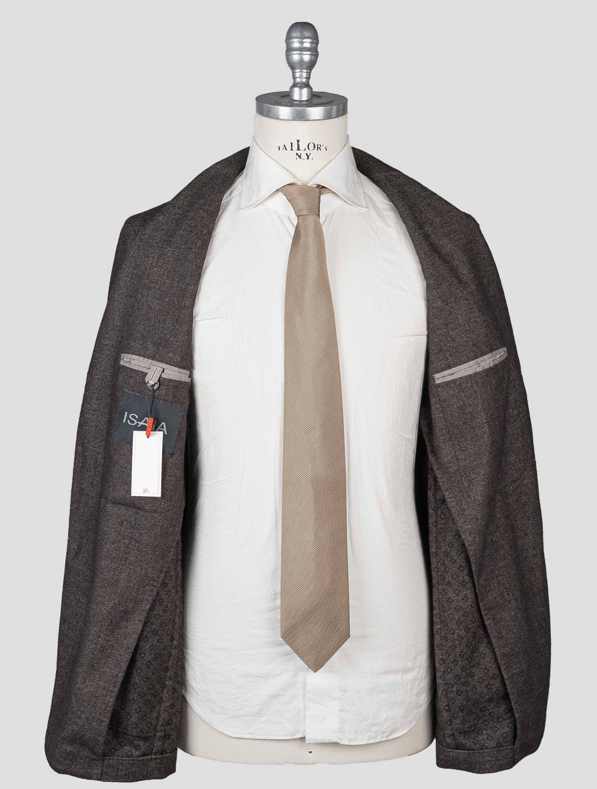 Isaia Brown Cashmere Pa Blazer