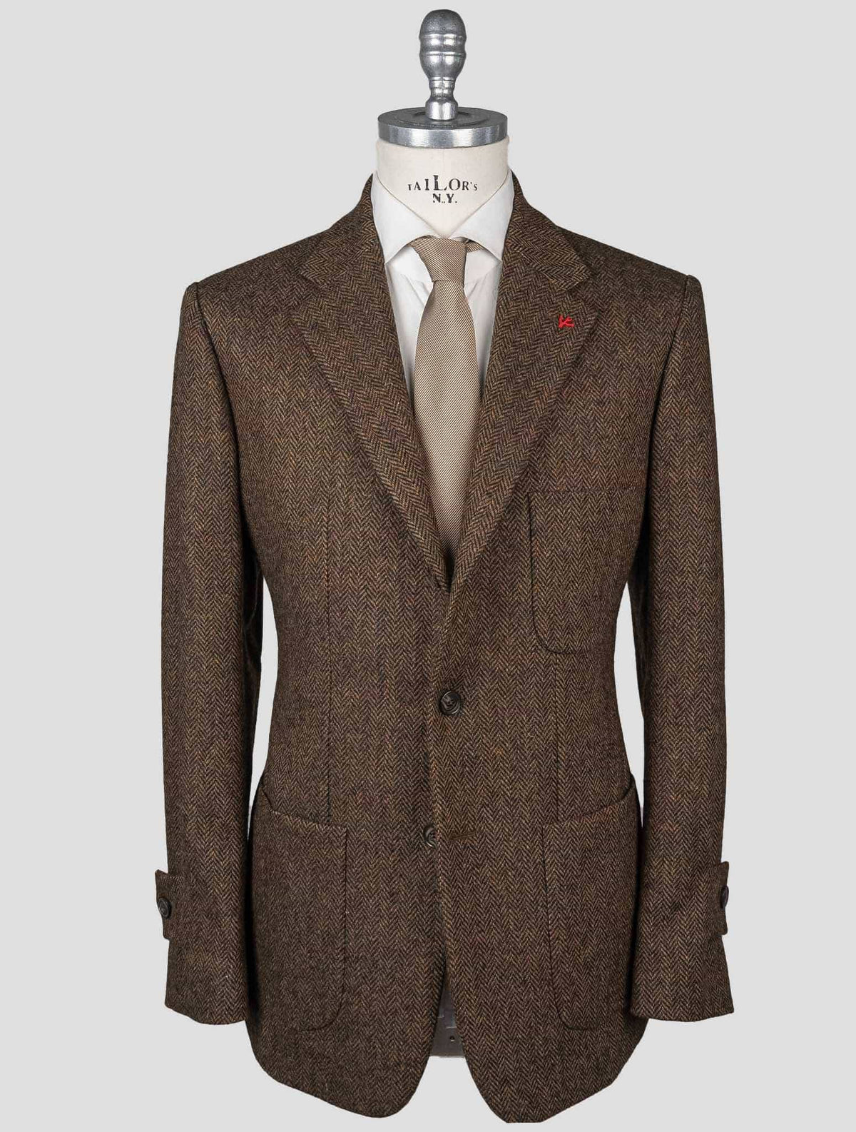 Isaia Multicolor Virgin Wool Blazer