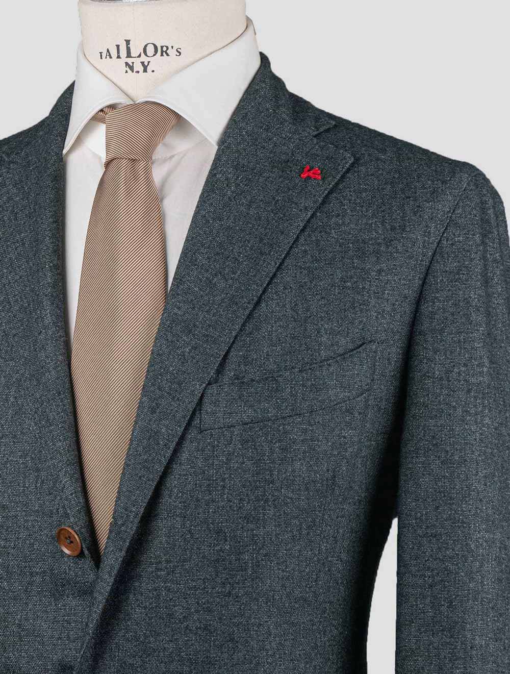 Isaia Green Cashmere Pa Blazer