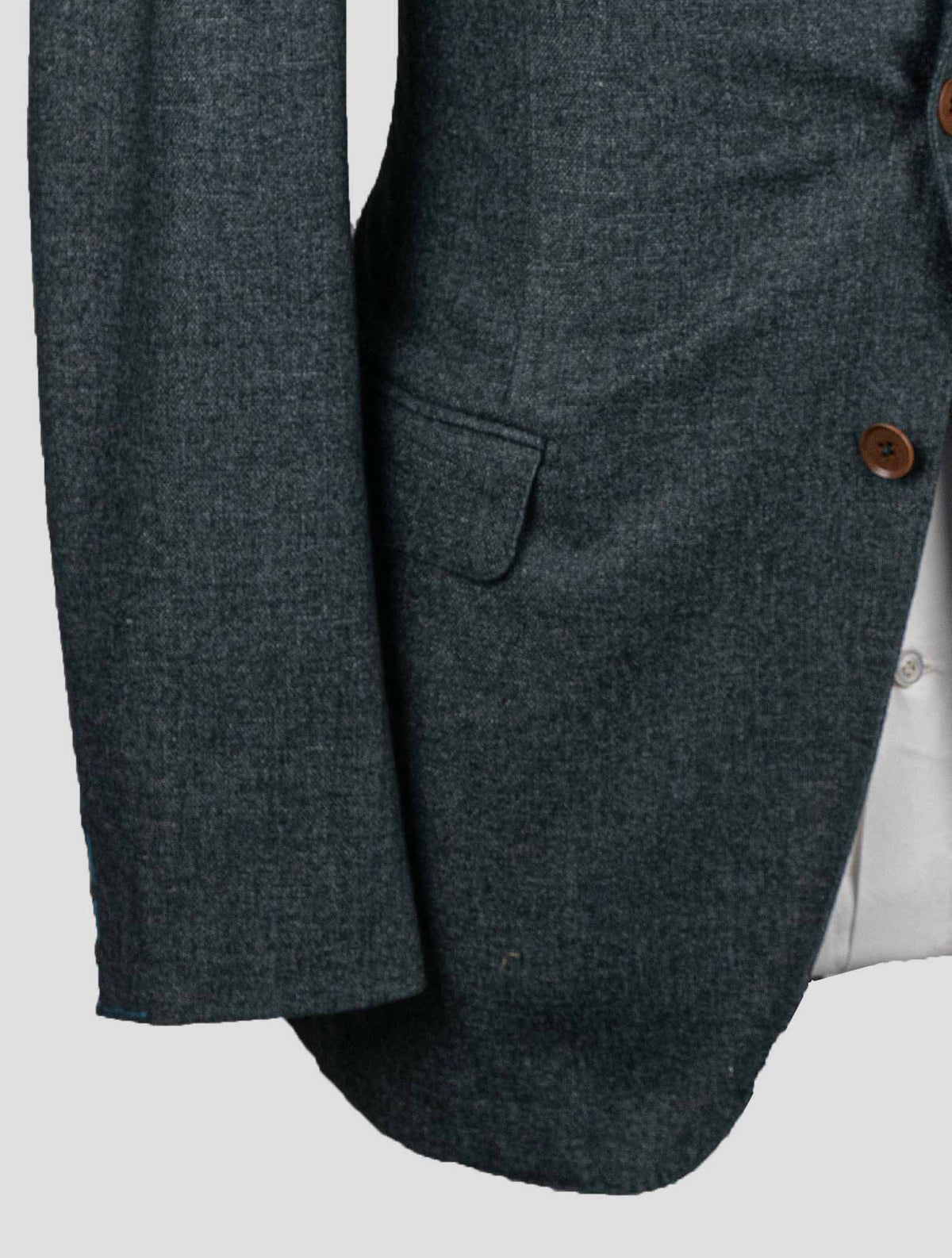 Isaia Green Cashmere Pa Blazer