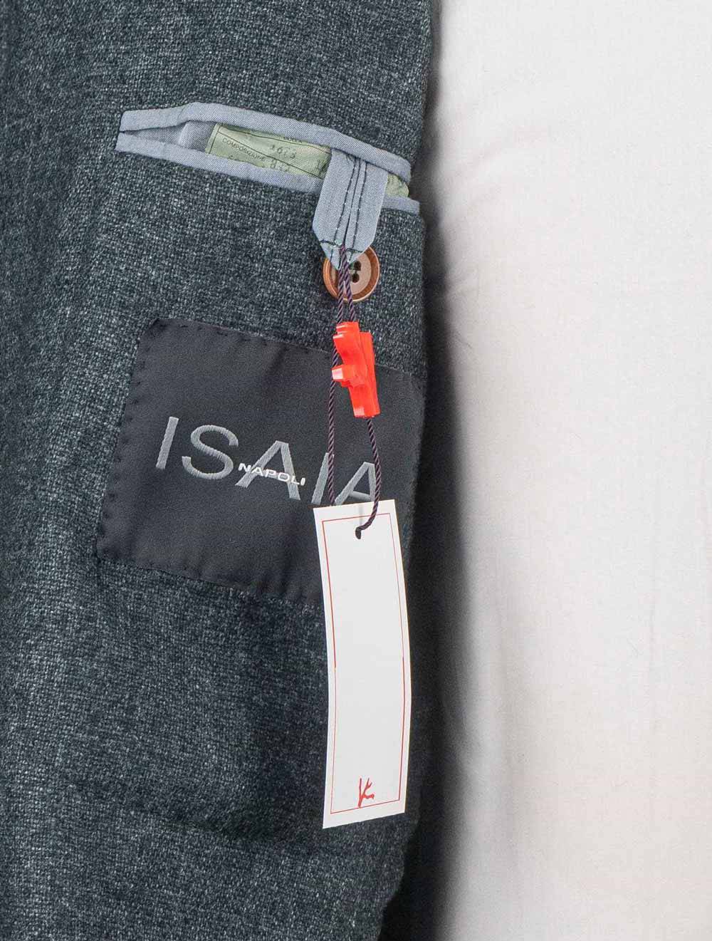 Isaia Green Cashmere Pa Blazer