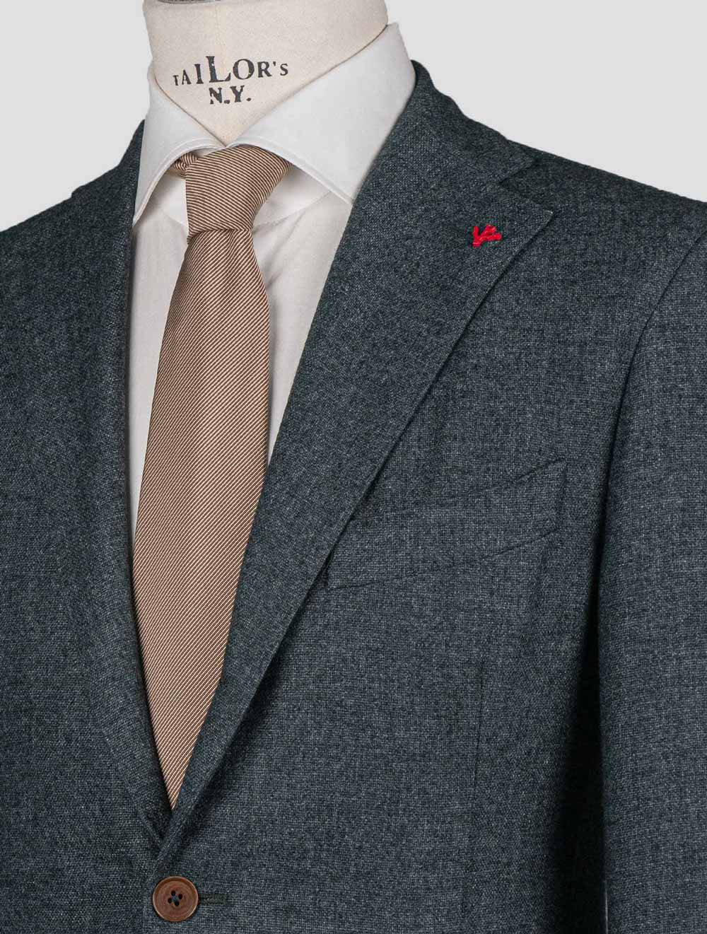 Isaia Green Cashmere Pa Blazer