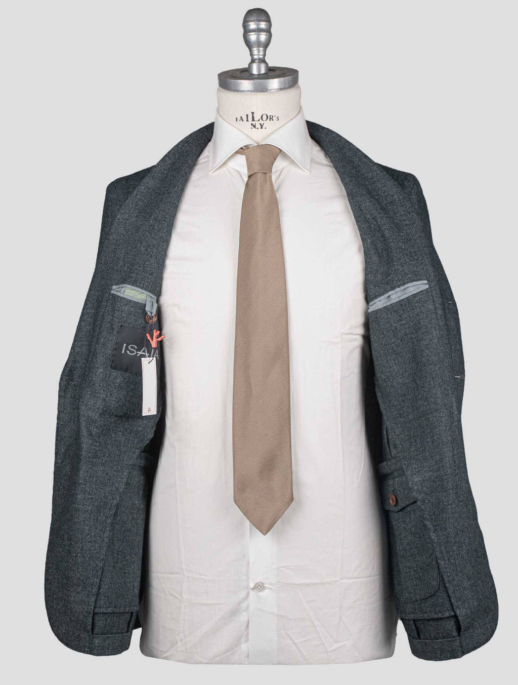 Isaia Green Cashmere Pa Blazer