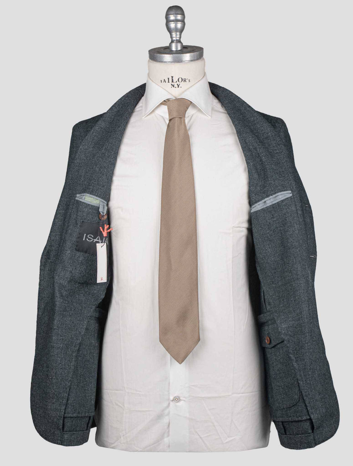 Isaia Green Cashmere Pa Blazer