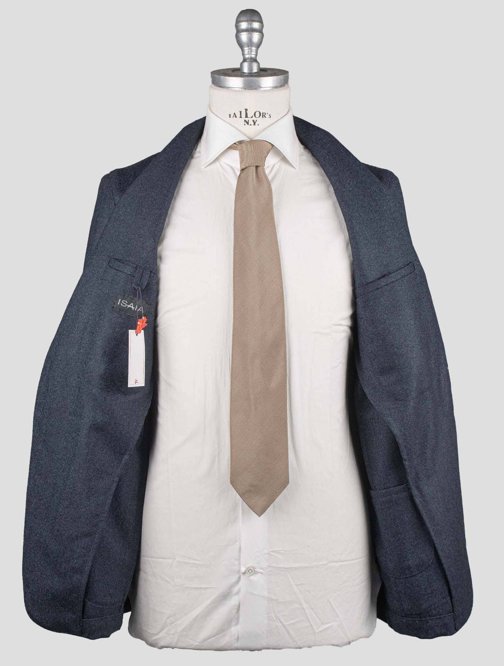 Isaia Blue Virgin Wool Blazer