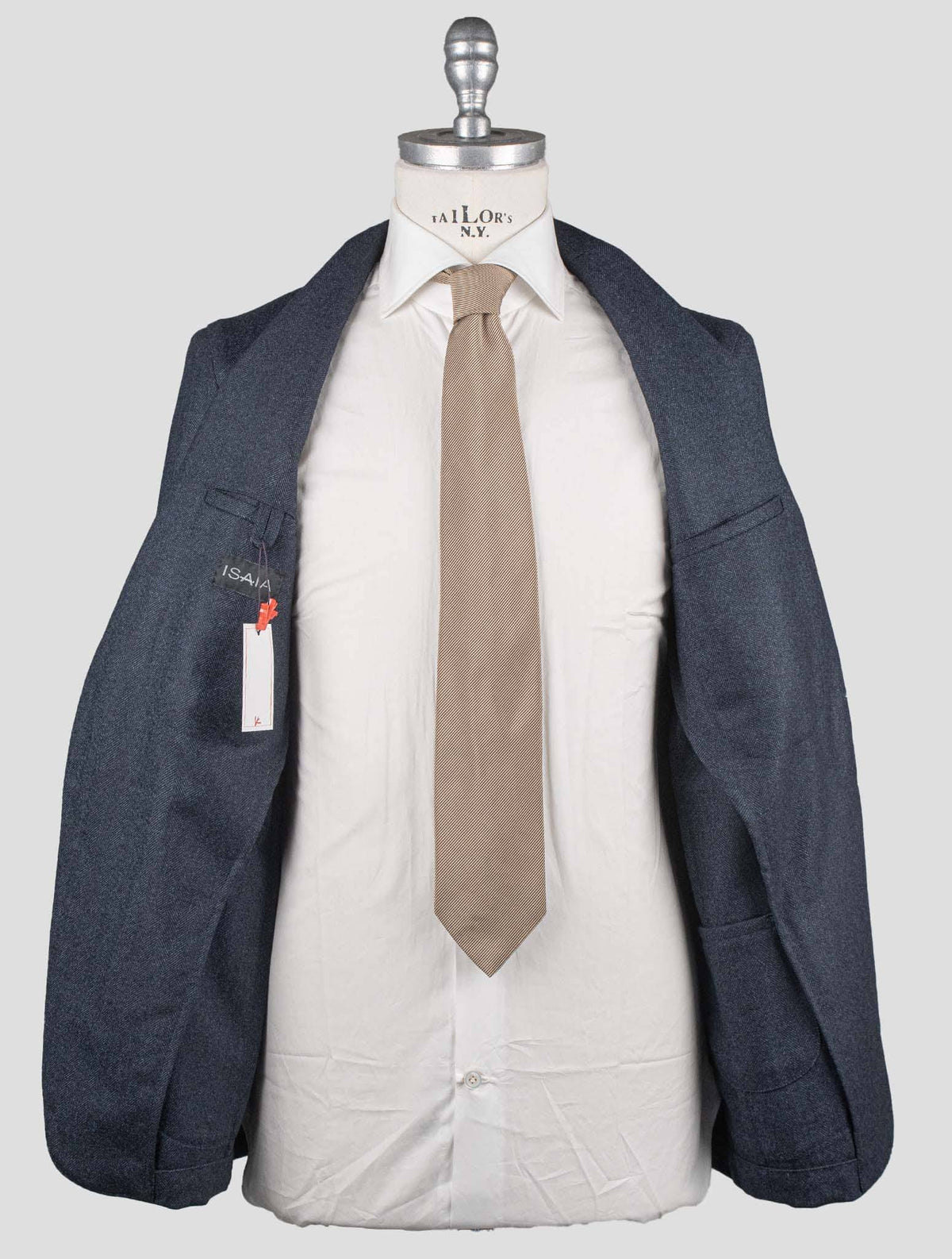 Isaia Blue Virgin Wool Blazer