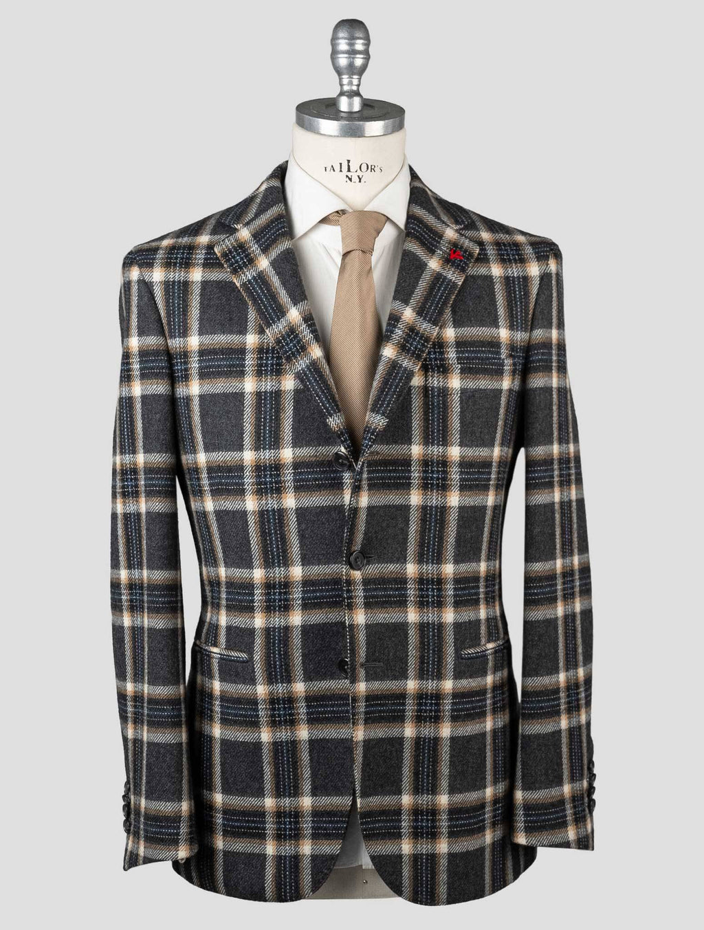 Isaia Isaia Multicolor Virgin Wool Blazer Multicolor 000