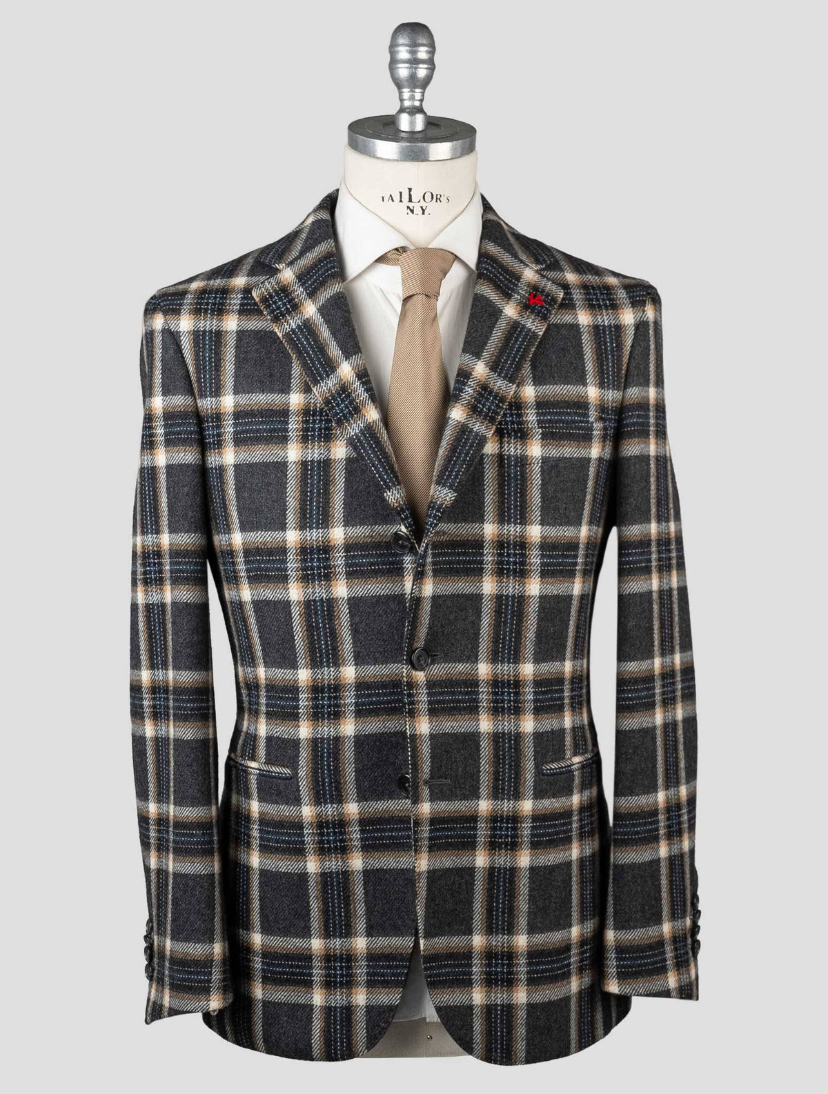 Isaia Multicolor Virgin Wool Blazer