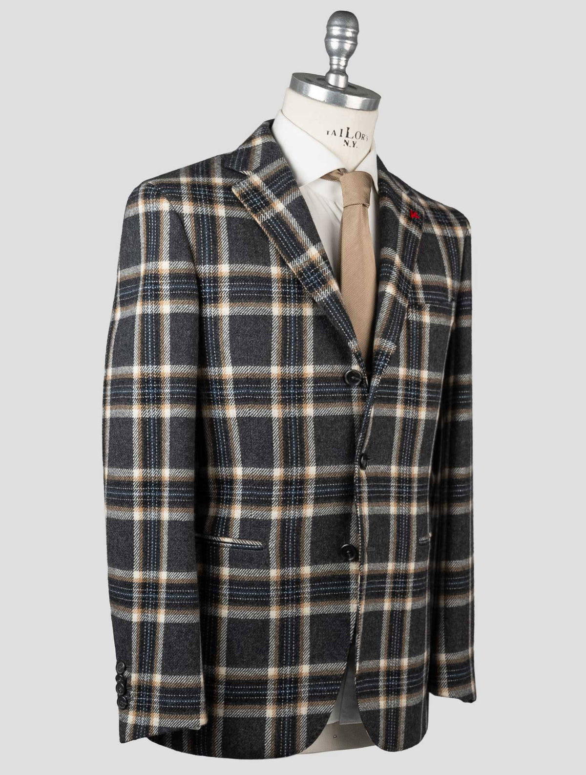 Isaia Isaia Multicolor Virgin Wool Blazer Multicolor 001