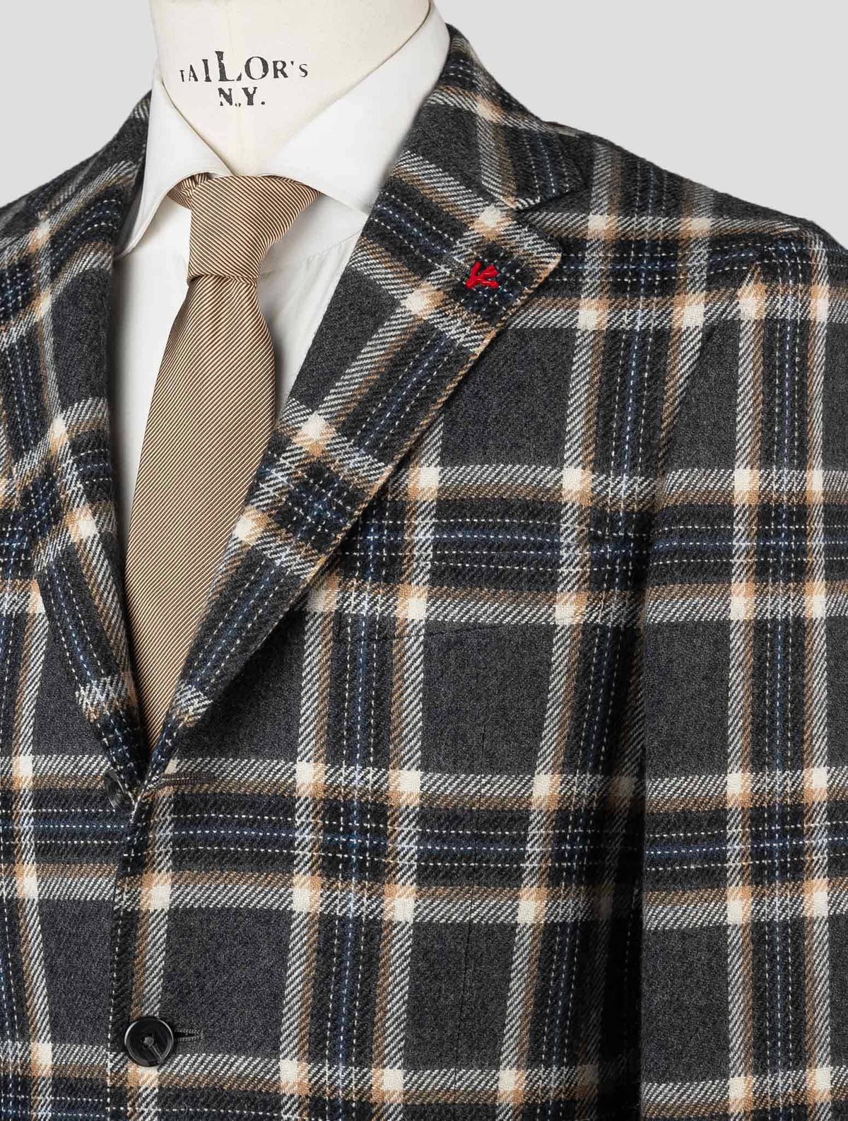 Isaia Multicolor Virgin Wool Blazer