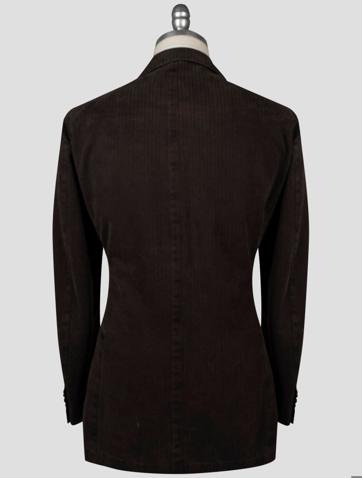 Isaia Brown Cotton Blazer