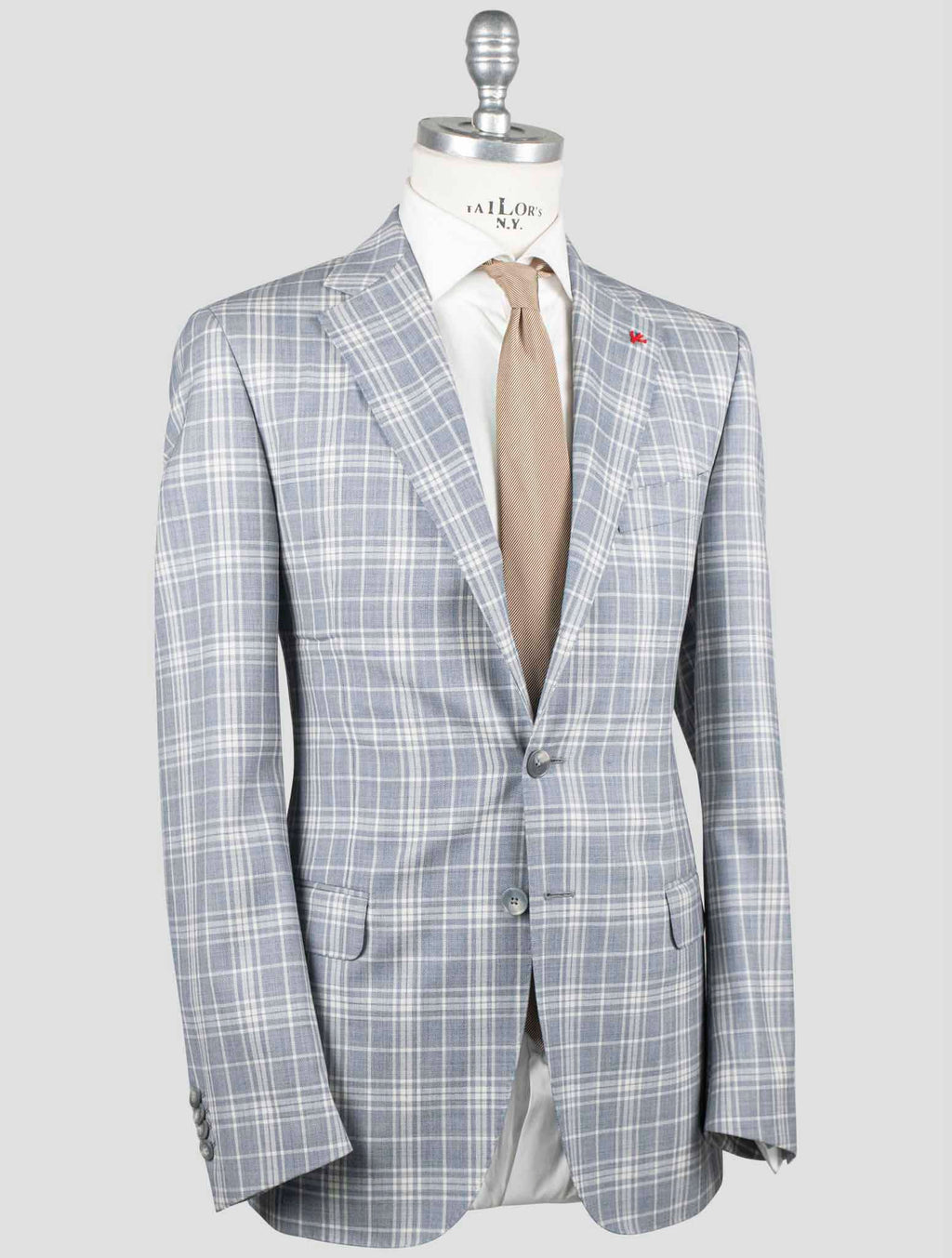 Isaia Isaia Gray Virgin Wool Blazer Gray 001