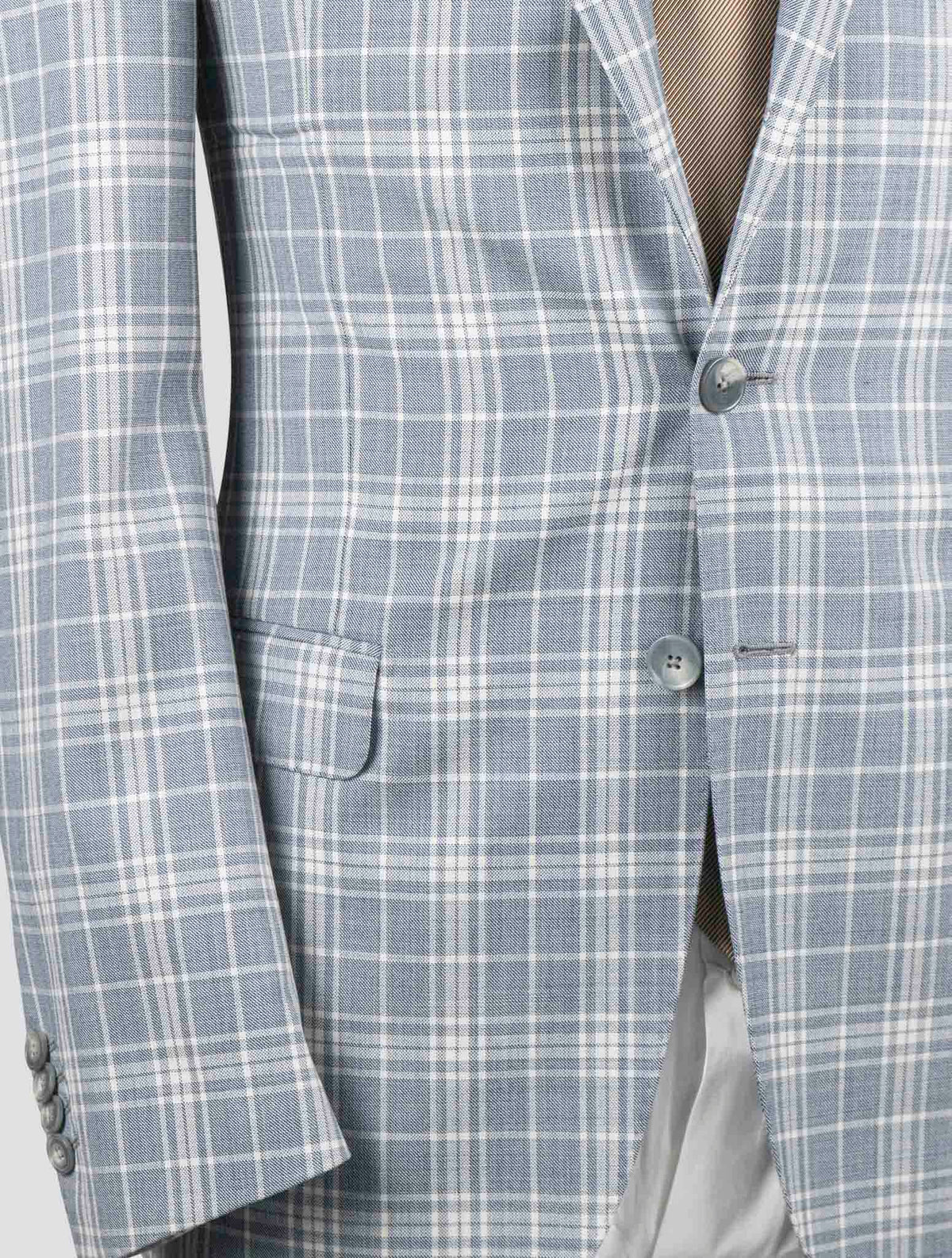Isaia Gray Virgin Wool Blazer