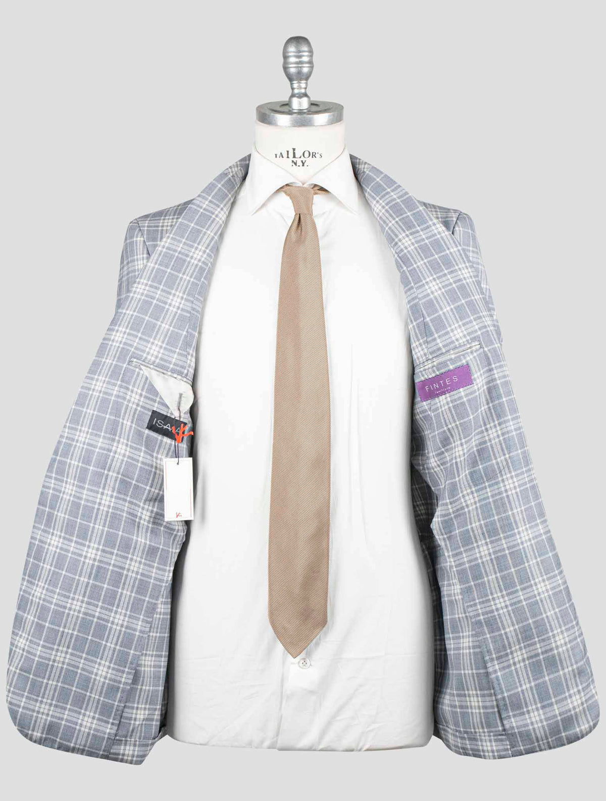 Isaia Gray Virgin Wool Blazer
