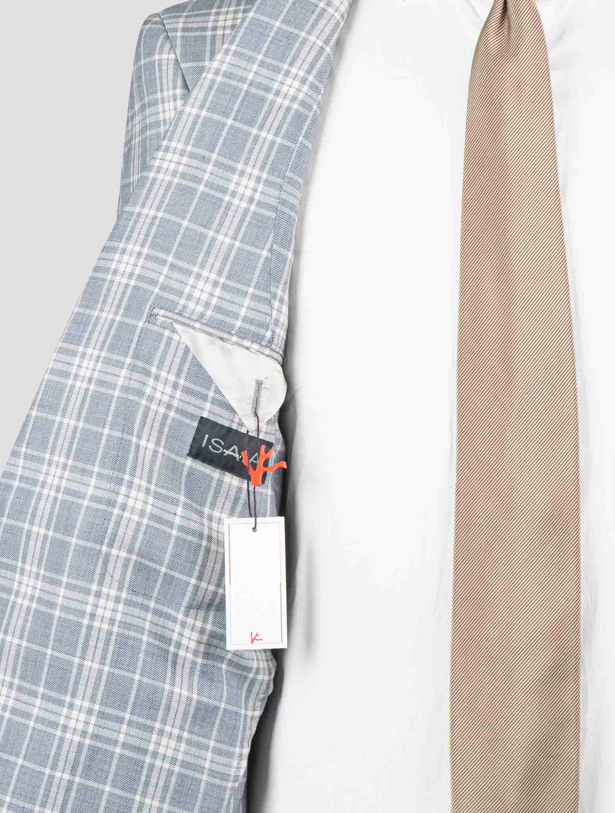 Isaia Gray Virgin Wool Blazer