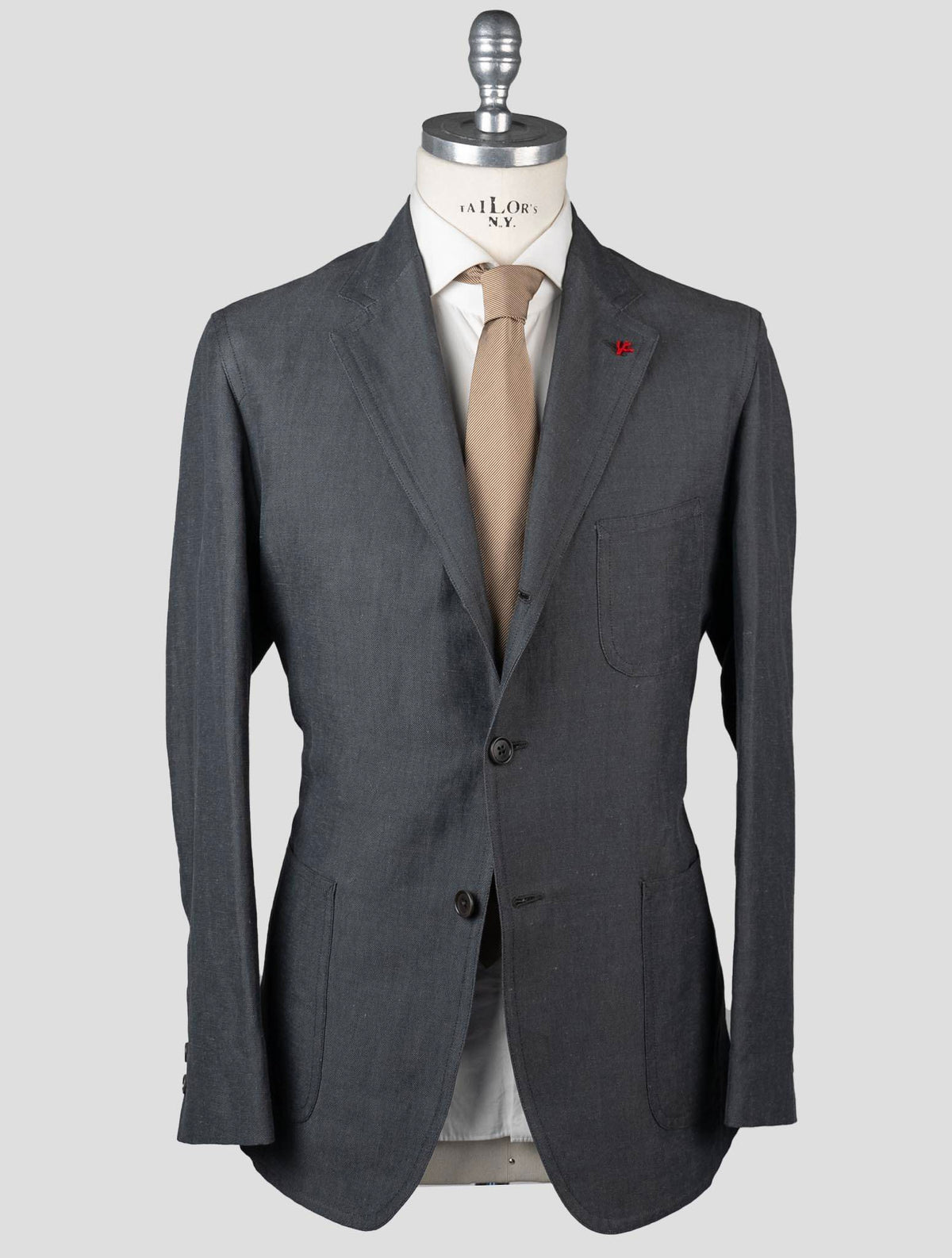 Isaia Blue Linen Blazer