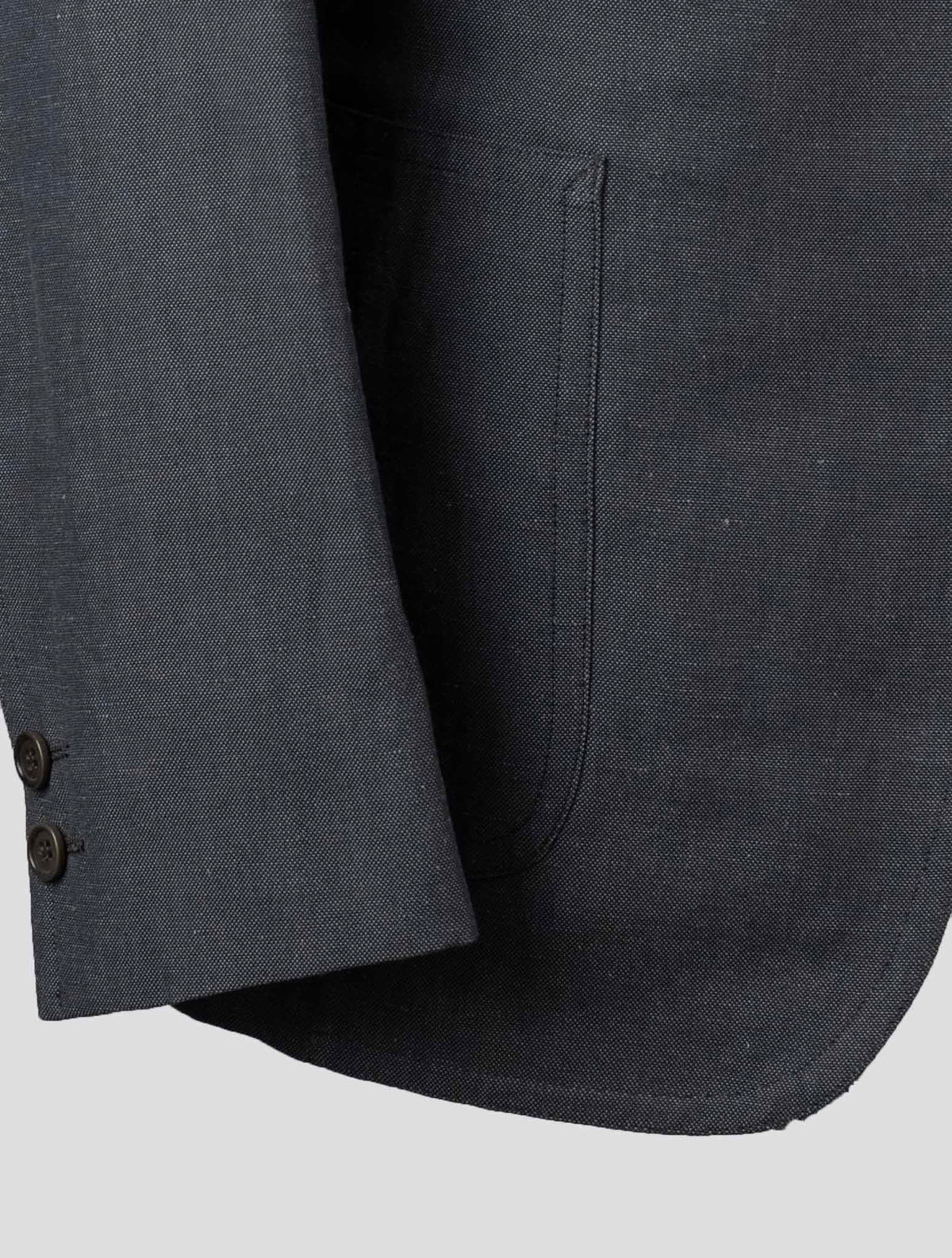 Isaia Blue Linen Blazer