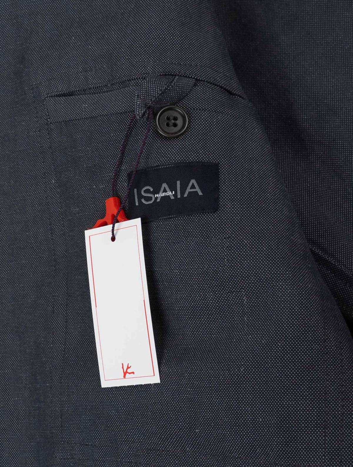 Isaia Blue Linen Blazer