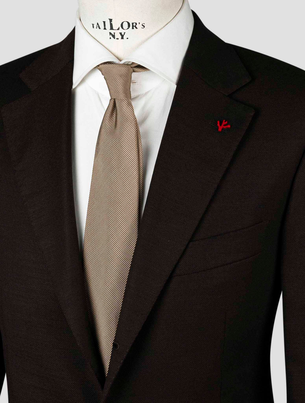 Isaia Brown Wool Blazer