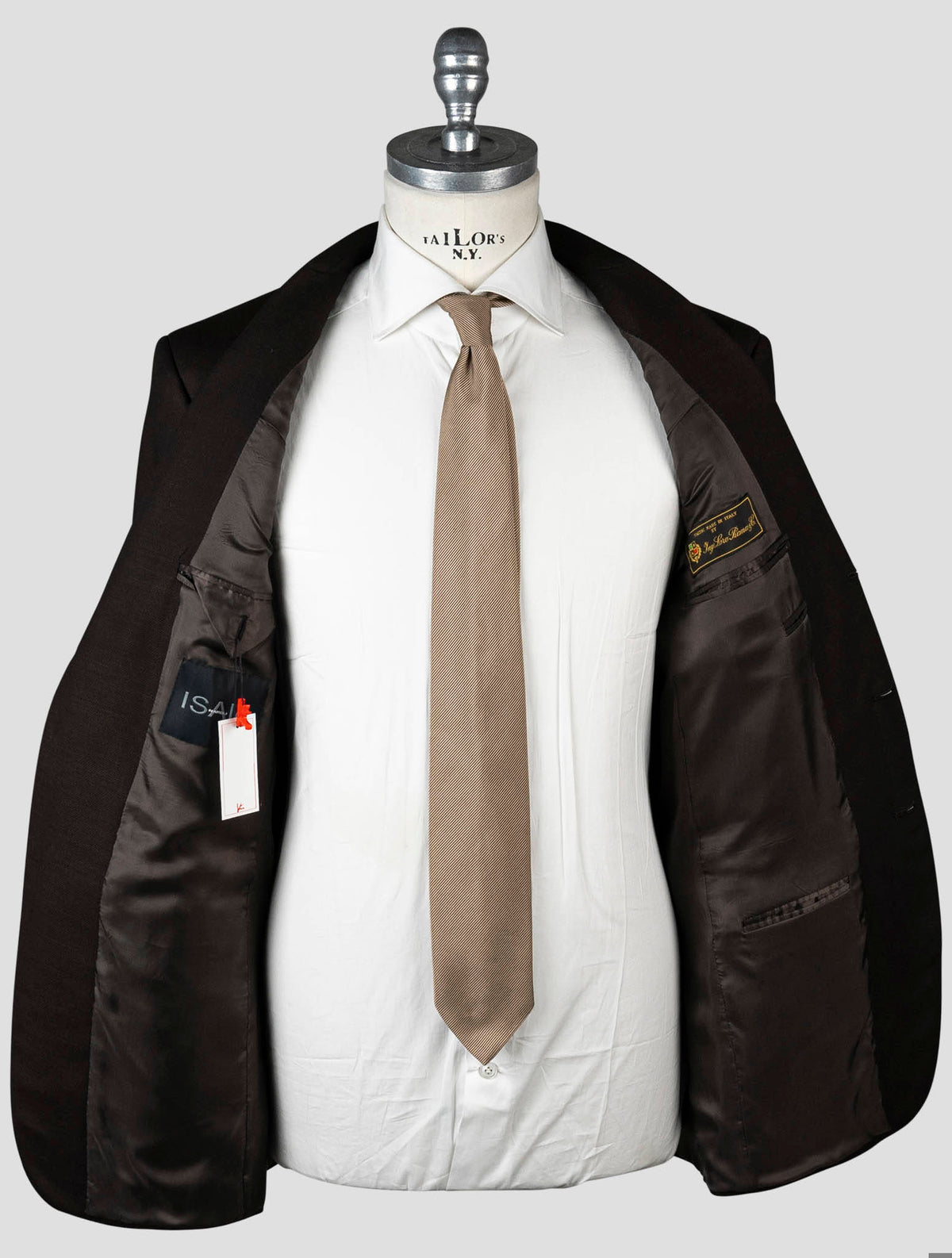 Isaia Brown Wool Blazer